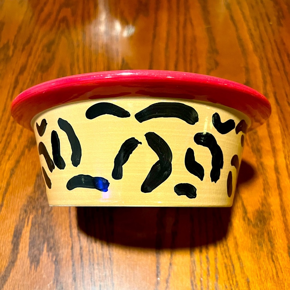 Cat/Dog Cheetah Large Bowl